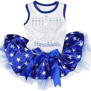 *NWOT* Hanukkah Tutu Dog Dress - Size Small